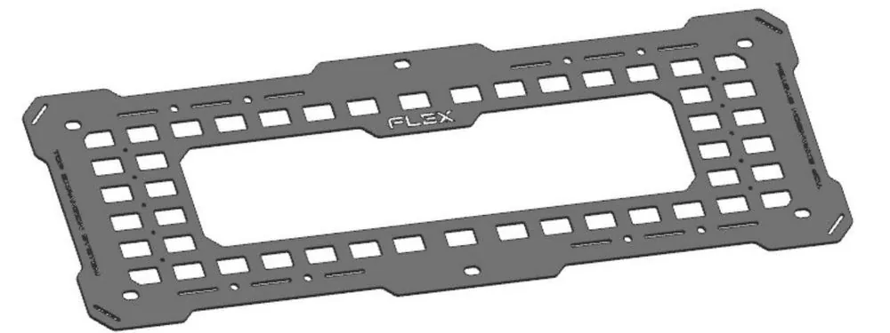 Наружная молле-панель Arcane Warrior на крышку бокса 108 л FLEX Equipment Box Top Cover Expansion Plate (108L)